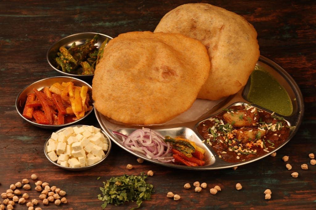 Olive oil Chole Bhature